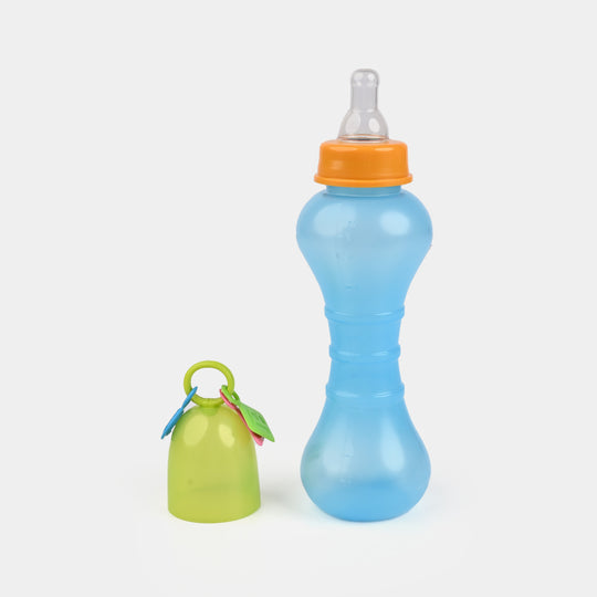 Feeding Bottle with Rattle Hood 8Oz 8042 Blue