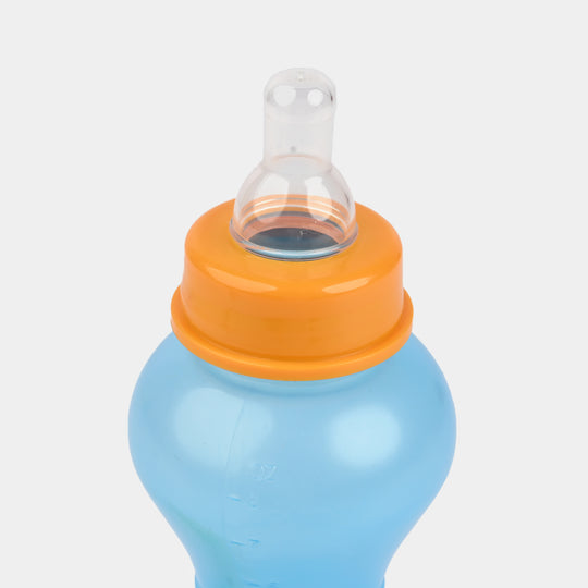 Feeding Bottle with Rattle Hood 8Oz 8042 Blue
