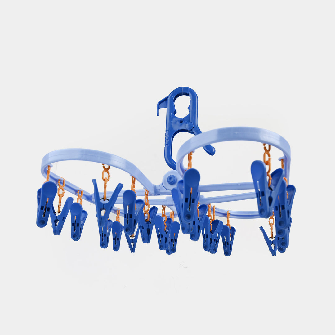 Baby Clothes Drying Hanger With Multiple Clips
