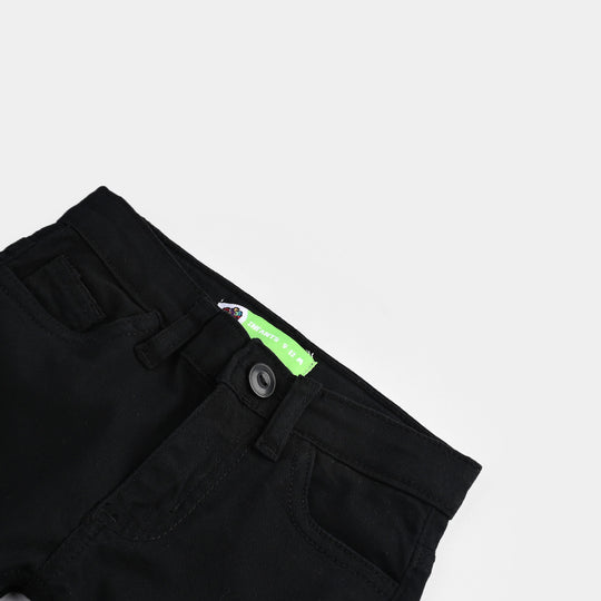 Infant Boys Cotton Twill Pant Basic-BLACK