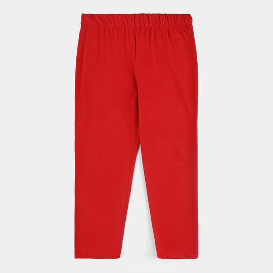 Boys Poly Twill Night Suit-Salsa