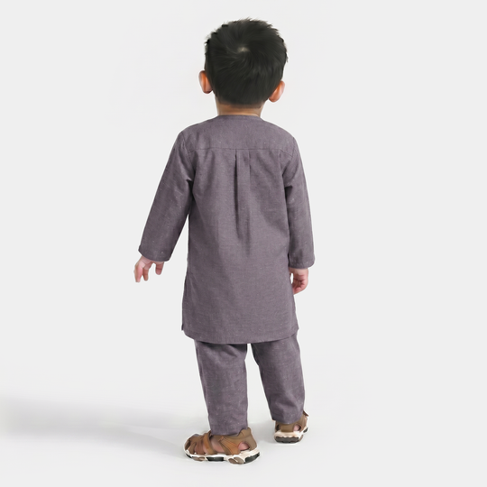 Infant Boys Poly Viscose Suit - Grey