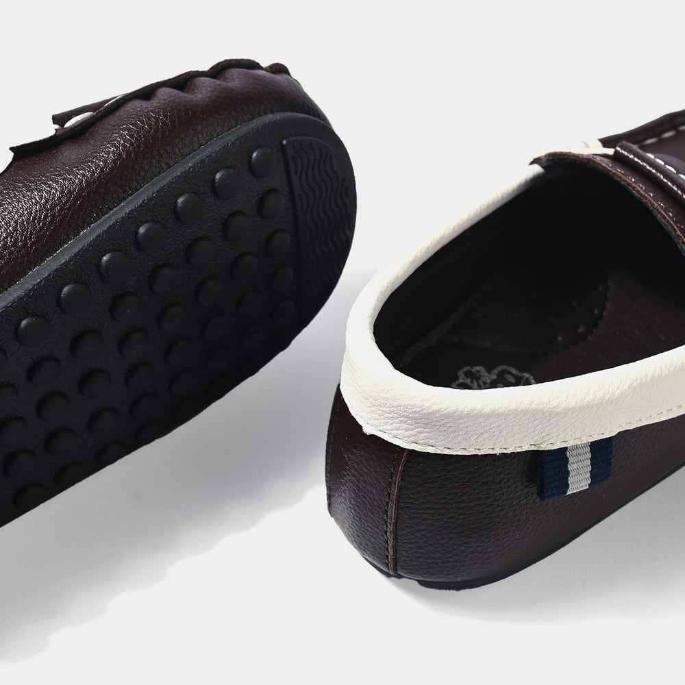 Boys Loafers H502-L1-COFFEE
