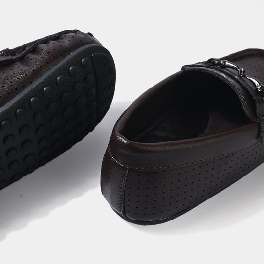 Boys Loafers H502-L8 - COFFEE/BROWN
