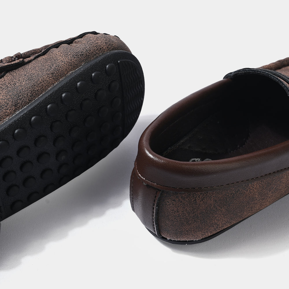Boys Loafers XR502-018-COFFEE