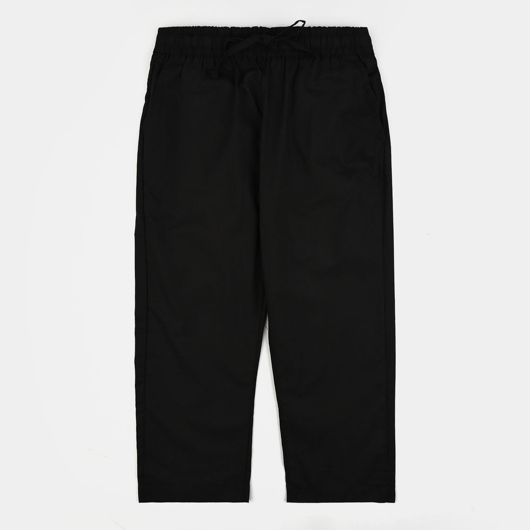 Boys Cotton Pajama-Black