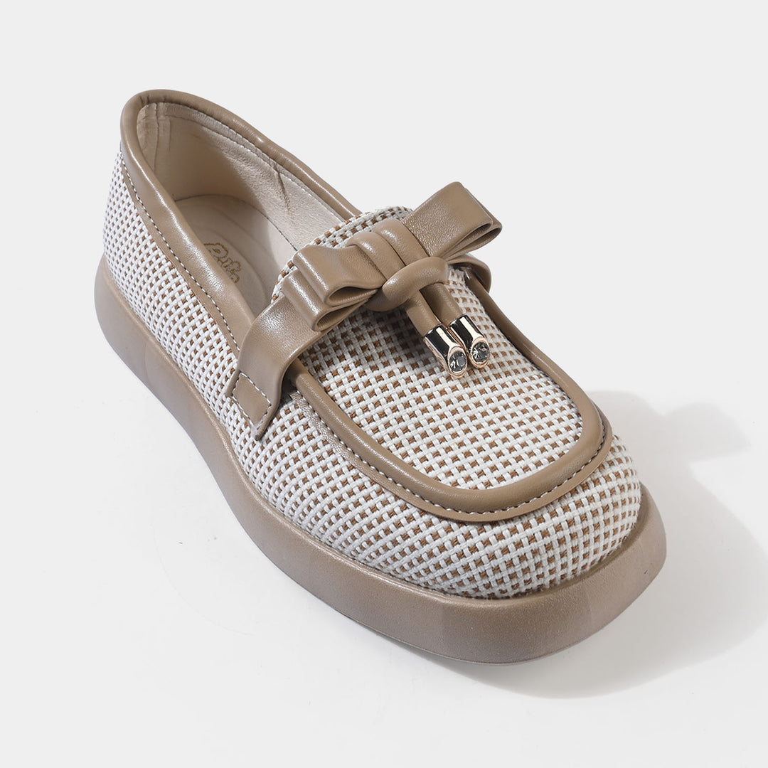 Girls Loafer YY-02-KHAKI