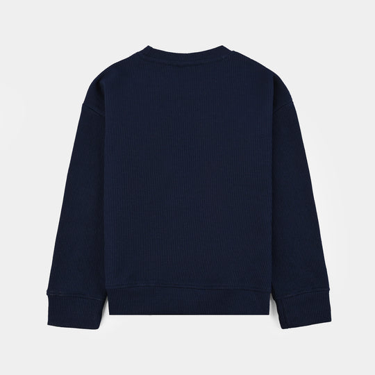Boys Thermal Sweatshirt (Champ) - Navy