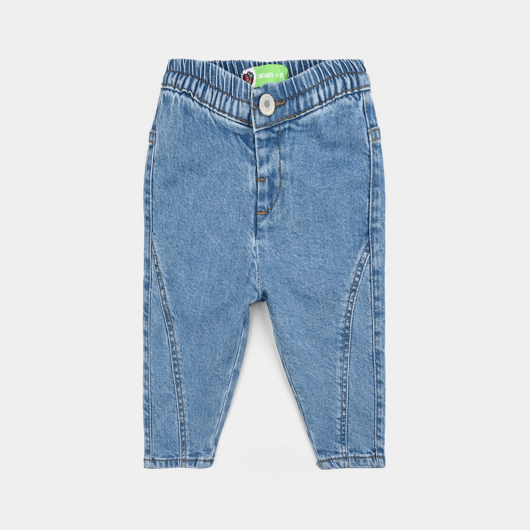 Infant Boys Denim Stretch Pant Cut & Sew-LT.Blue