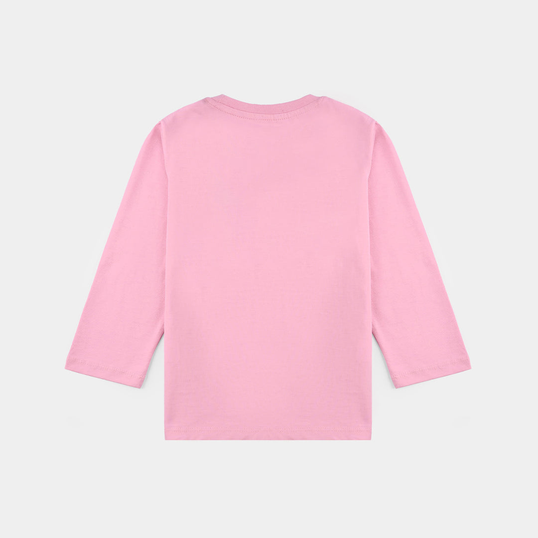 Infant Girls Jersey/Terry T-Shirt - Pink