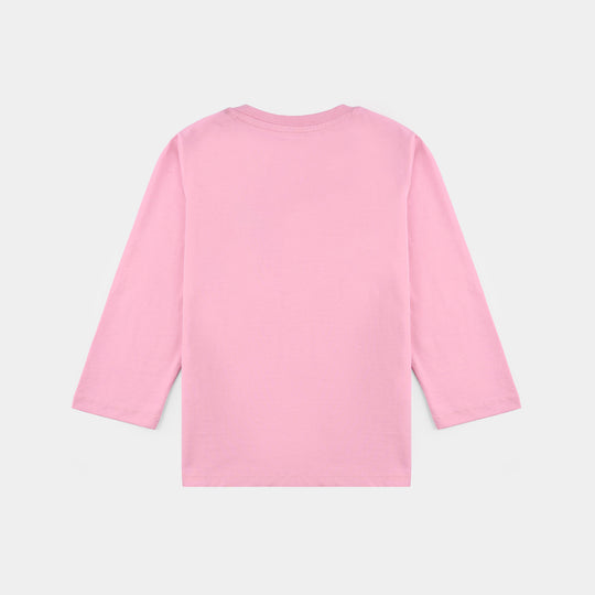 Infant Girls Jersey/Terry T-Shirt - Pink