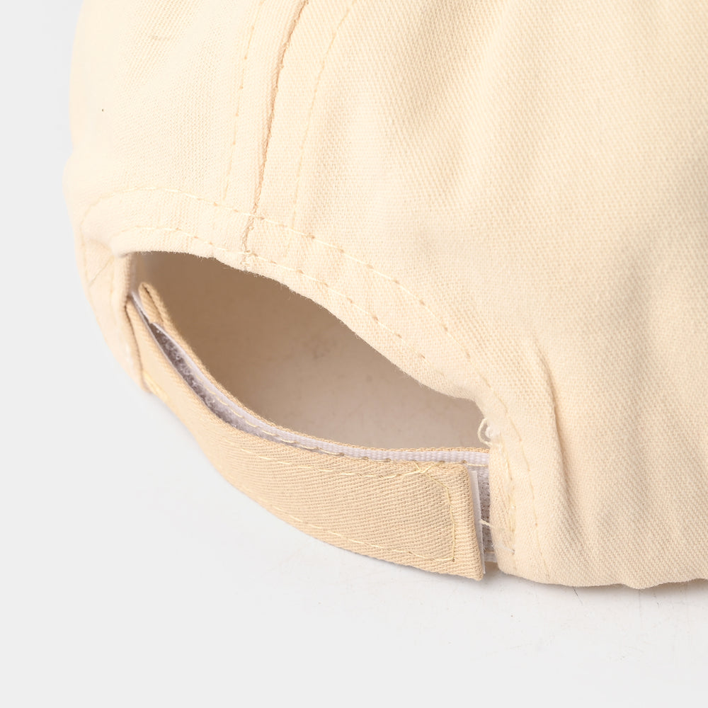 Baby Sun Protection Stylish Cap 3M+| Cream Car 1550