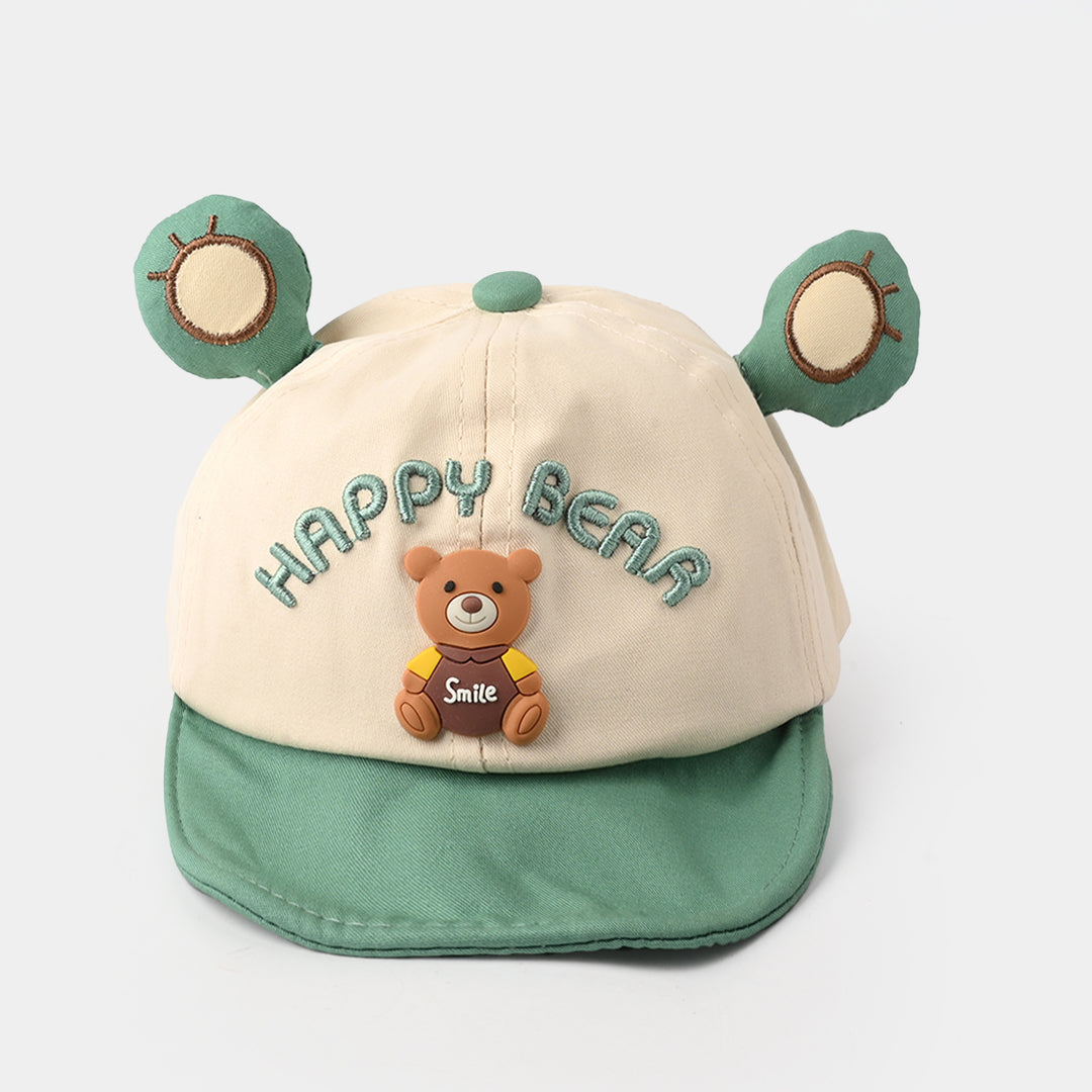 Baby Sun Protection Stylish Cap 3M+| Happy Green 1550