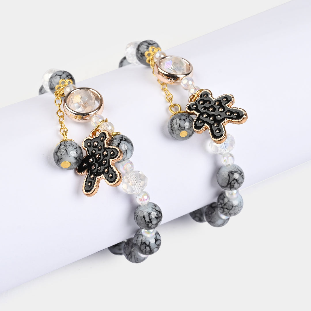 Fancy Crystal Beaded Bracelet for Girls