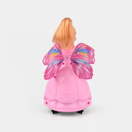 Rotating Doll Universal with Light & Music, Flapping Wings