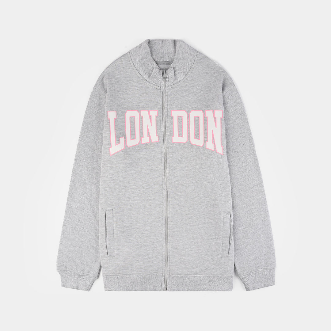 Girls Fleece Jacket LONDON-GREY