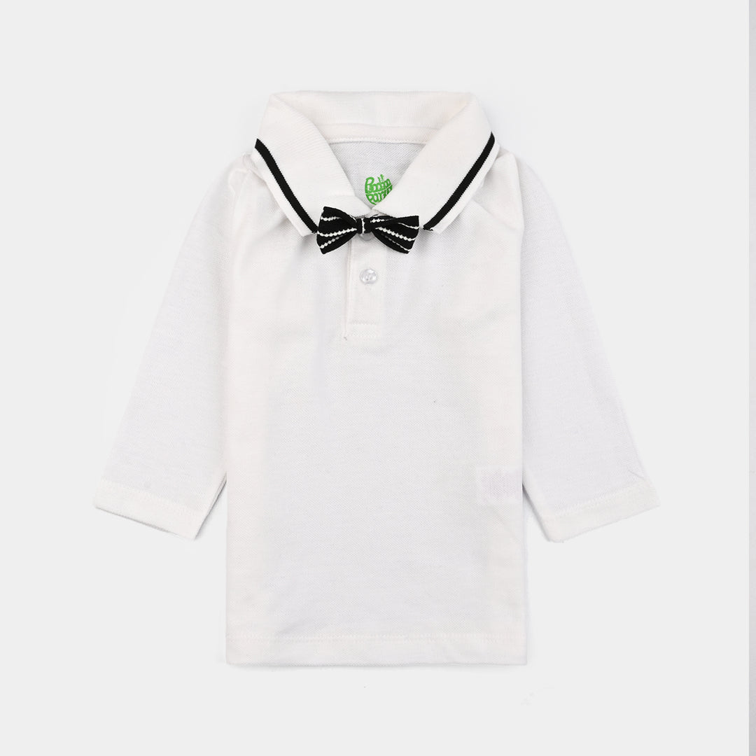 Infant Boys Jacquard Suit (Pop Up Jacquard) - White/Black