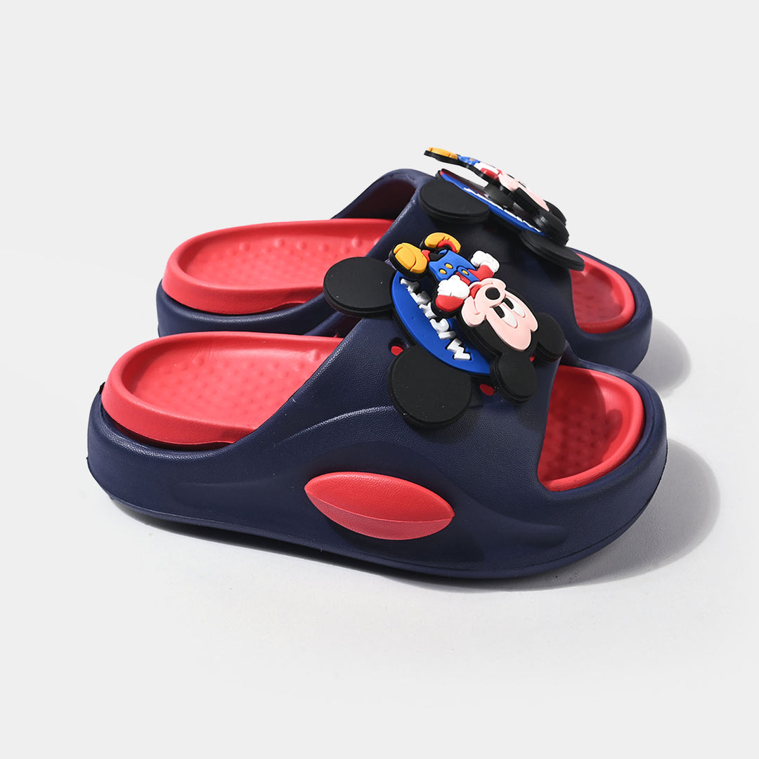 Boys Slipper 013-Q38-NAVY