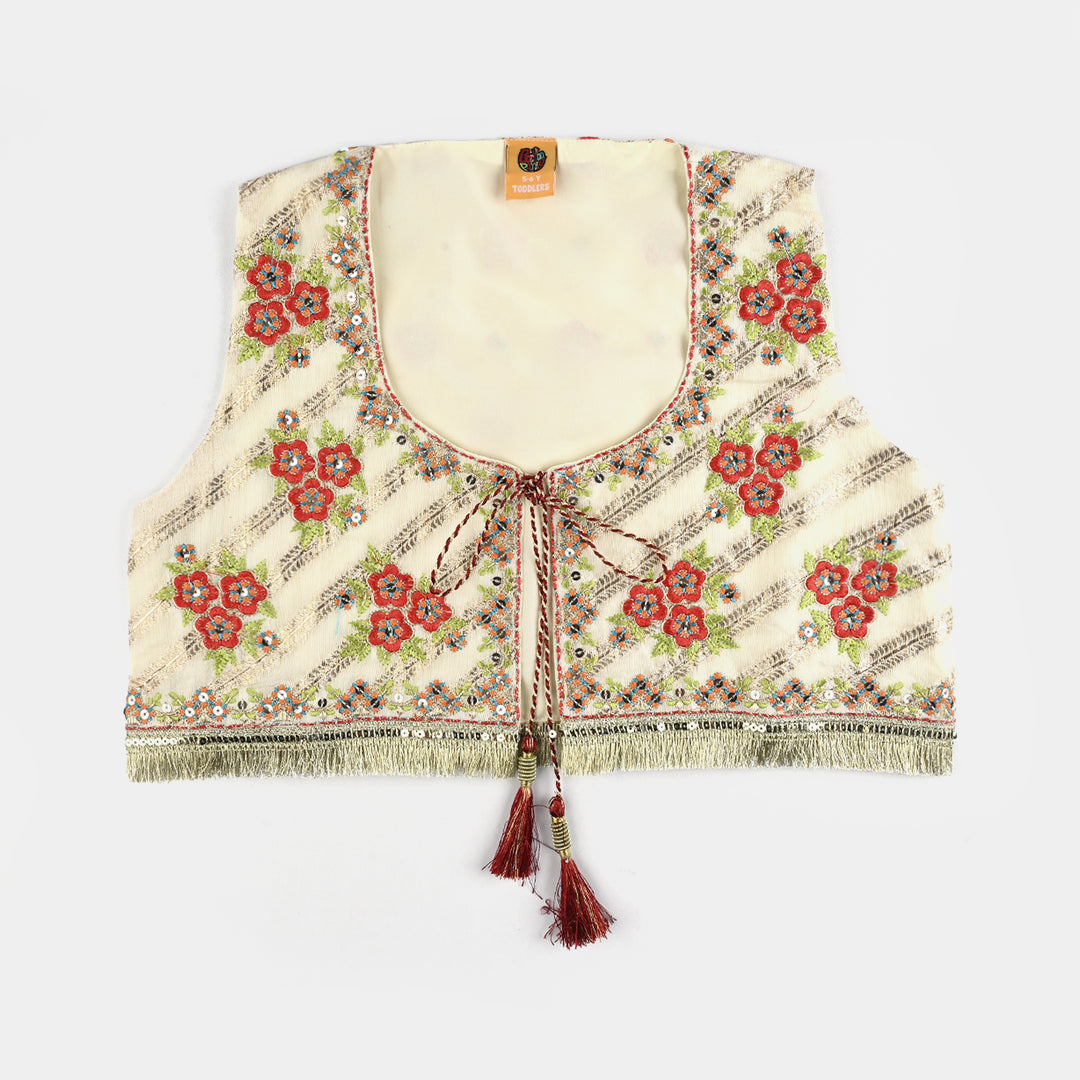 Girls Jacquard 4Pcs - Red