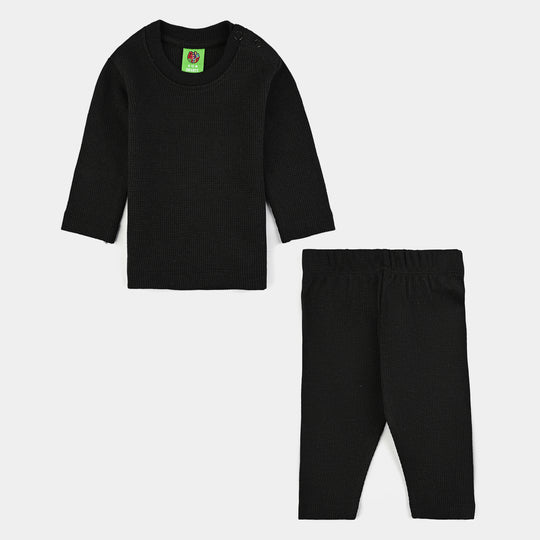 Infant Unisex Thermal Inner Wear Suit - Black