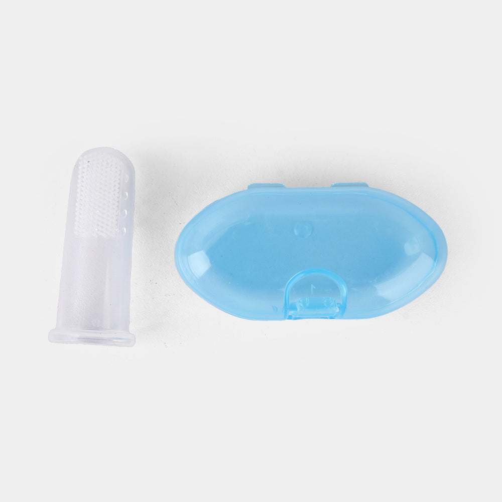 Soft Silicone Teething Toothbrush with Protective Travel Cap
