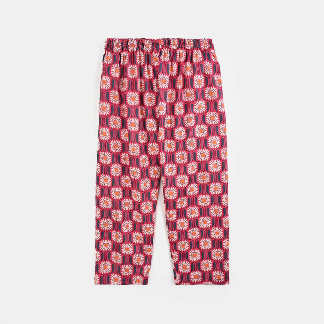 Girls Cotton Co-Ord Set - Pink