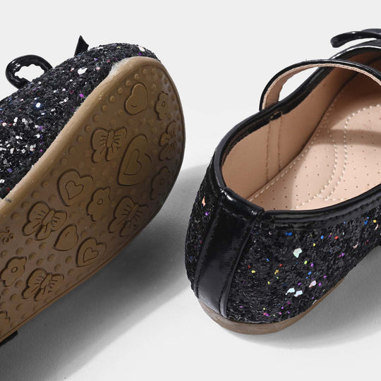 Girls Pumps 11-125-BLACK
