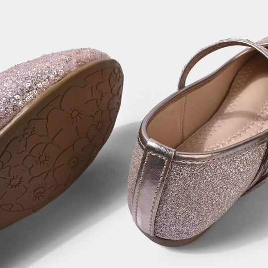 Girls Pumps 1348-CHAMPAGNE