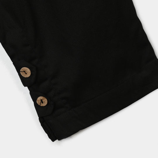 Girls Cotton Pants - Black