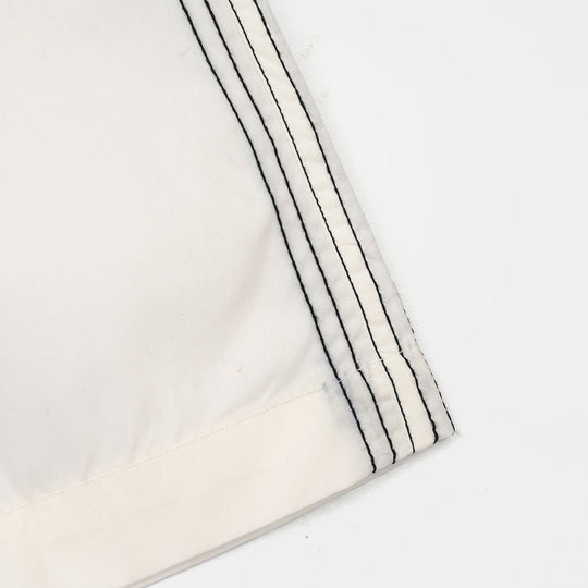 Infant Girls Cotton Pants Stitches - White