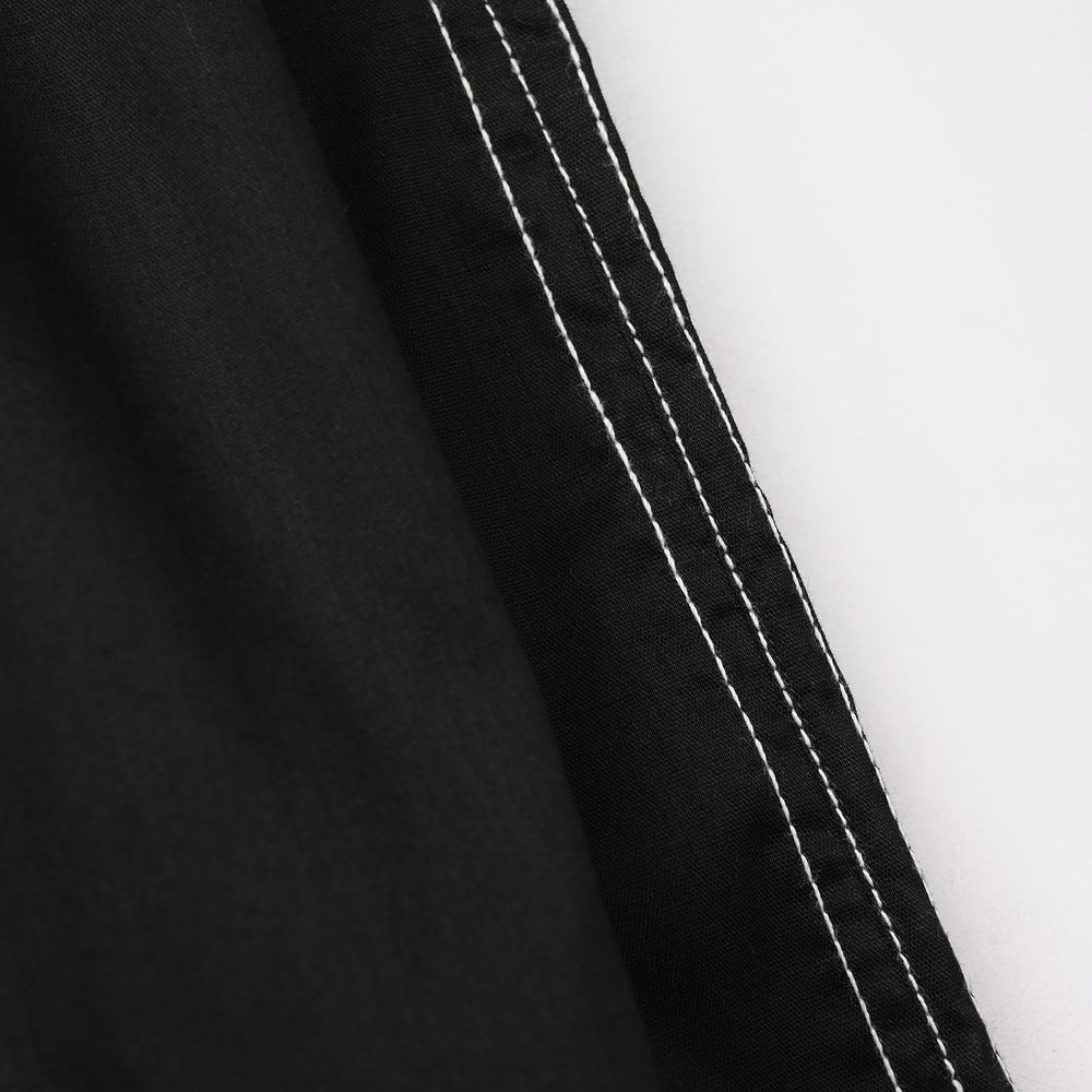 Girls Cotton Pants Stitches - Black