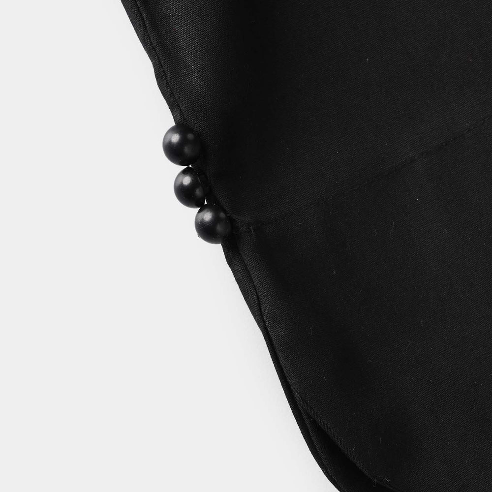 Infant Girls Cotton Culottes Round - Black