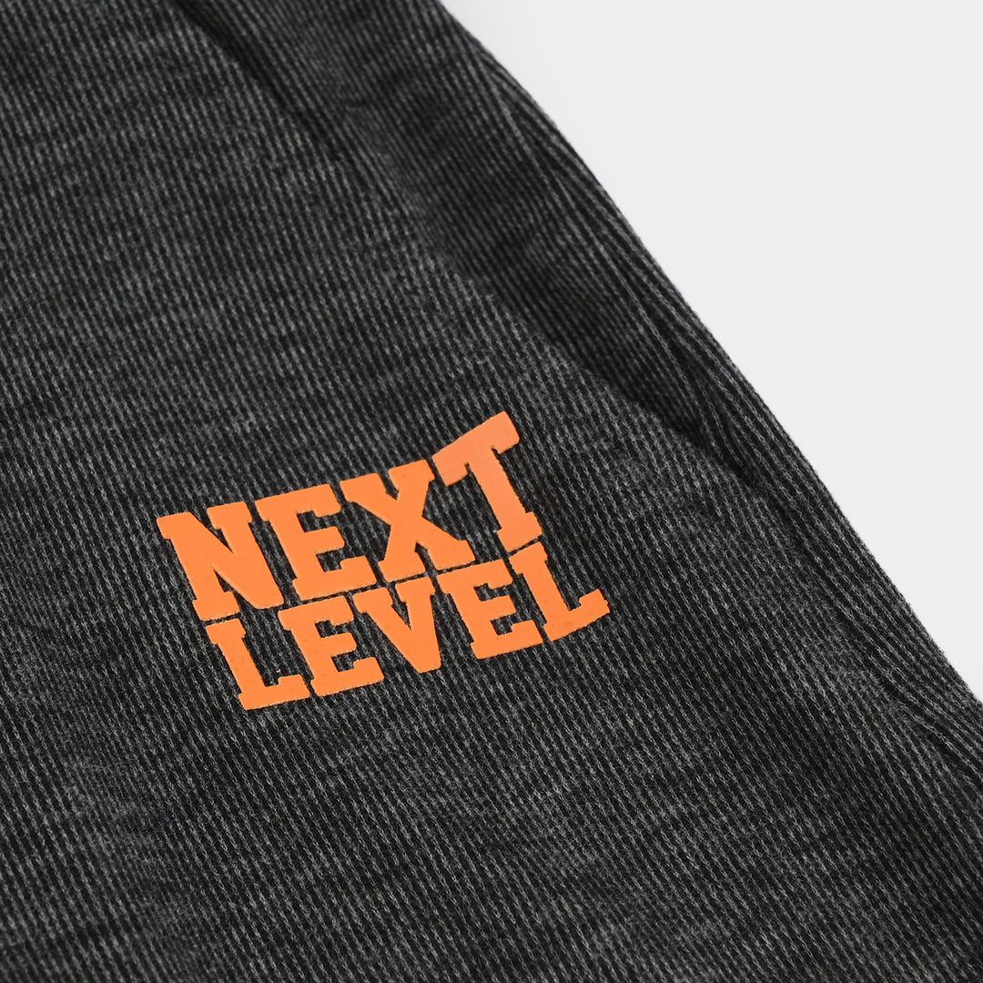 Boys Cotton Interlock Pajama (Next Level) - BLACK