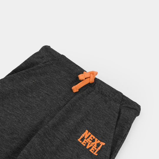 Boys Cotton Interlock Pajama (Next Level) - BLACK
