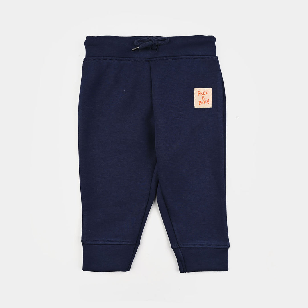 Infant Boys Cotton Interlock Pajama Peek A Boo-BLUE
