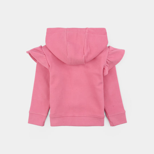 Infant Girls Velour Jacket Growing-Pink