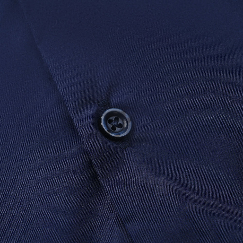 Infant Boys Yarn Dyed Formal Shirt - Navy