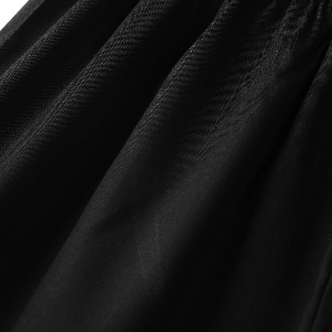 Girls Cotton Culottes Pants - Black