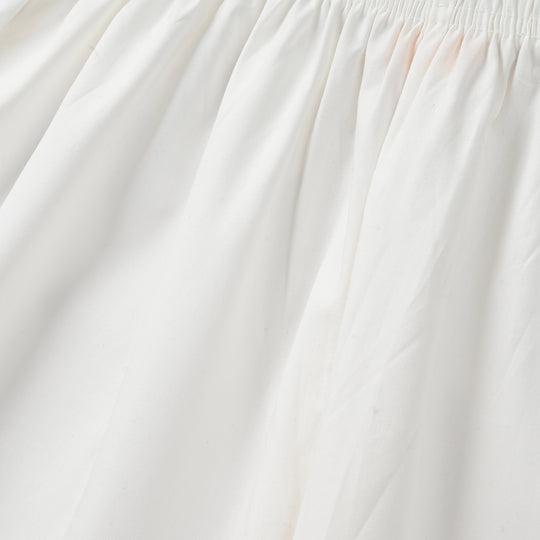 Girls Cotton Culottes Laces (White)