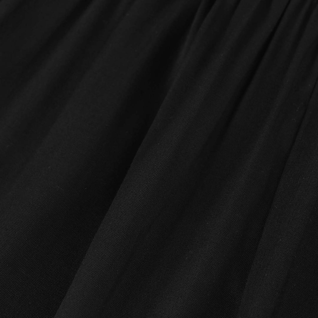 Girls Cotton Culottes (Laces) - Black