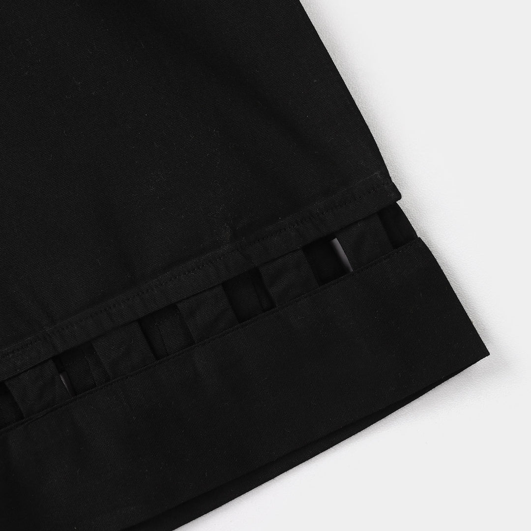 Infant Girls Cotton Culottes Pant Box - Black