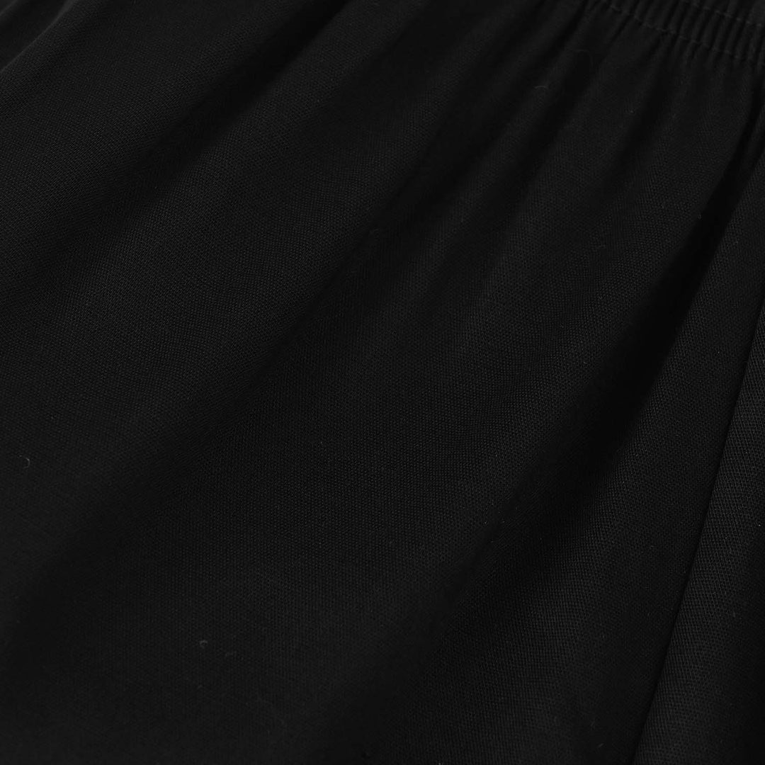 Infant Girls Cotton Culottes (Laces) - Black
