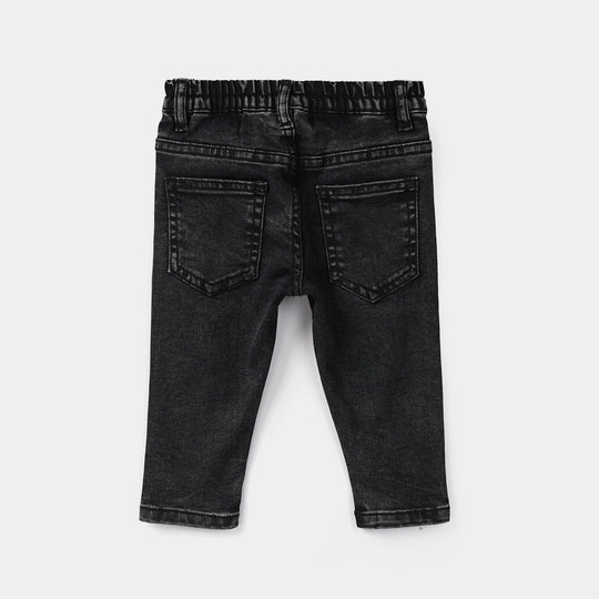 Infant Boys Denim Stretch Pant Little Dino – Black