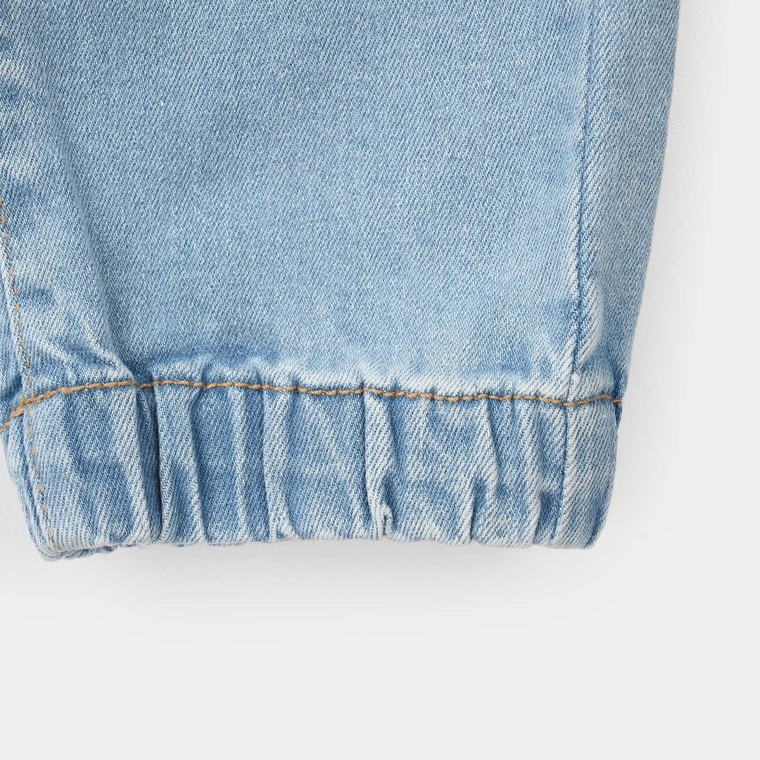 Boys Denim Stretch Pant (Self Power) – Light Blue