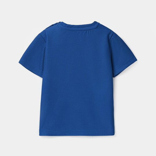 Infant Boys Poly Jersey Knitted Suit (CHAMPION) - Navy