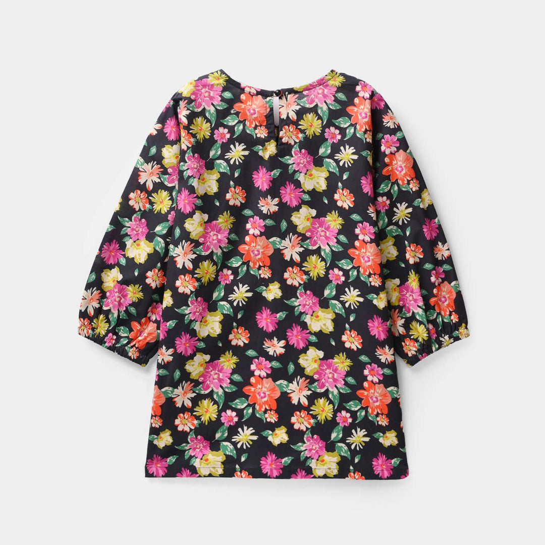 Girls Cotton Printed 2Pcs Raspberry - Multi