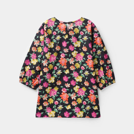 Girls Cotton Printed 2Pcs Raspberry - Multi