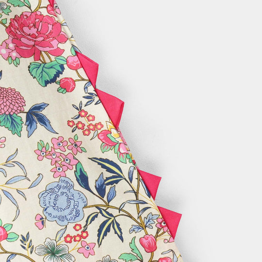 Girls Cotton Printed 2Pcs Floral - Multi