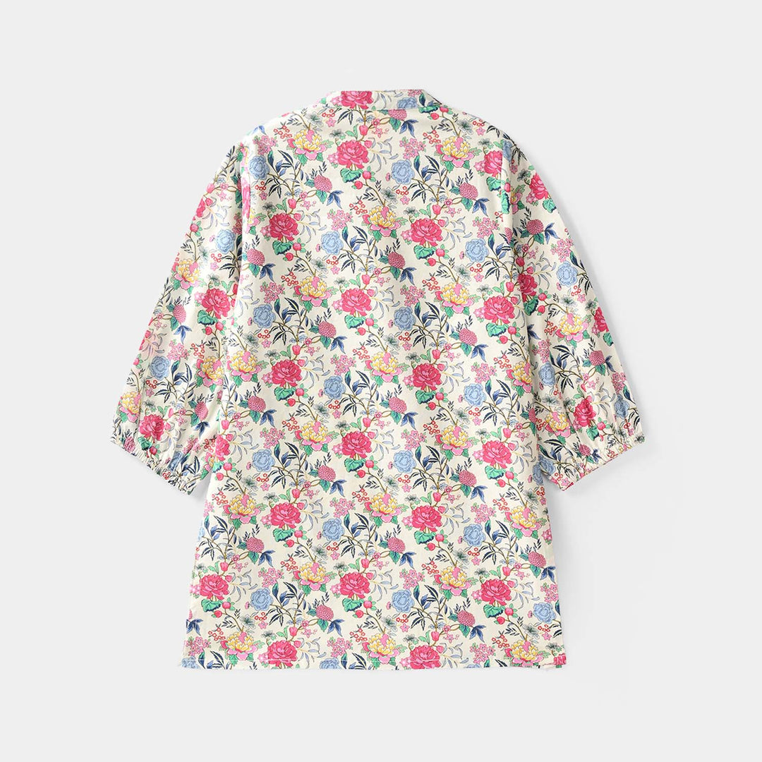 Girls Cotton Printed 2Pcs Floral - Multi