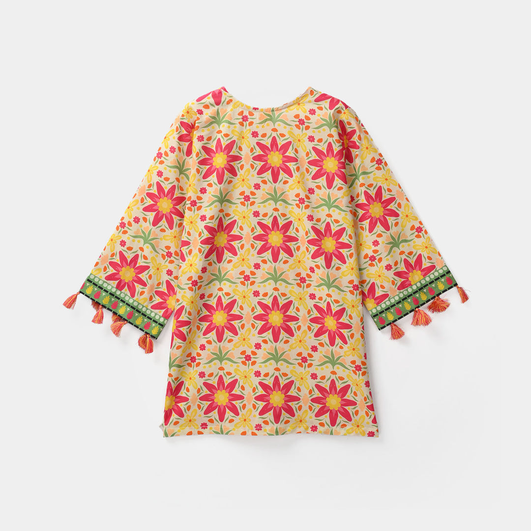 Teens Girls Cotton Printed 2PC - Multi